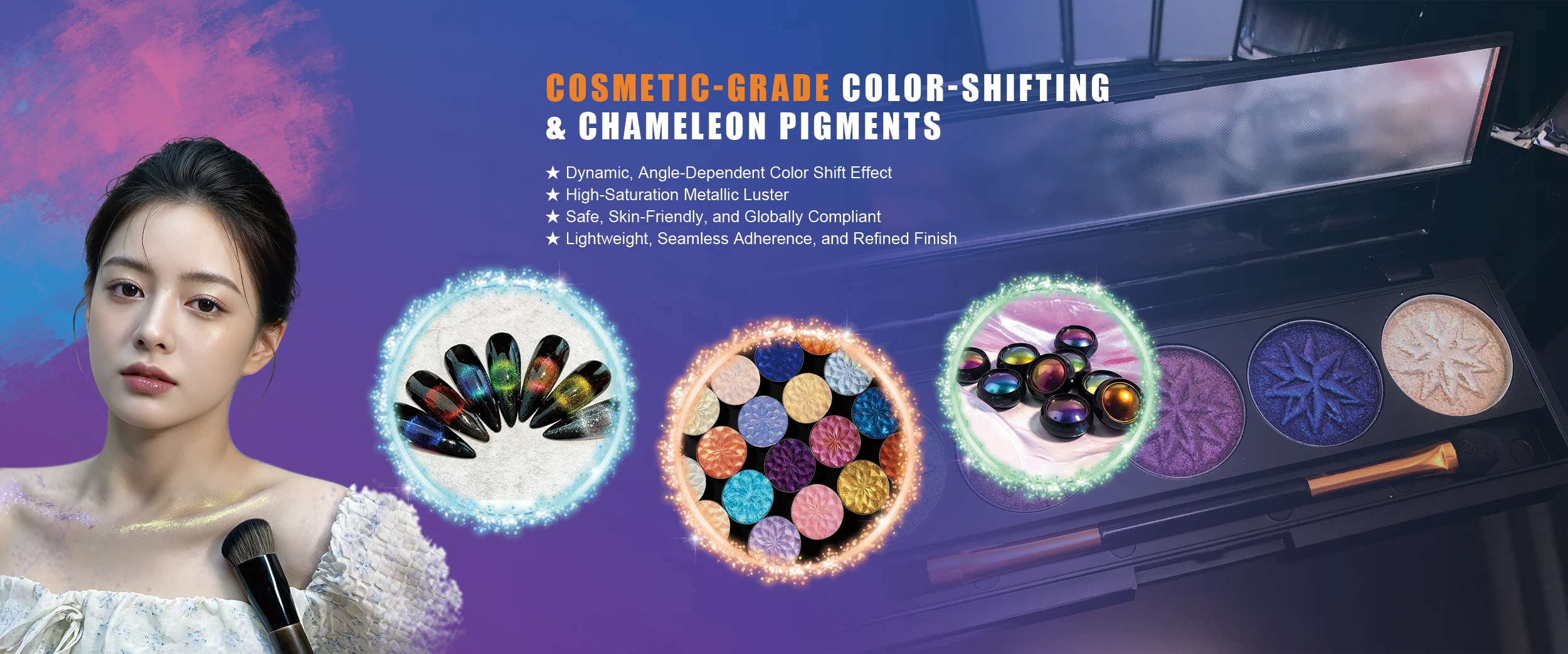 China Cosmetic-Grade Optical Color-Shifting Pigments ထုတ်လုပ်သူ