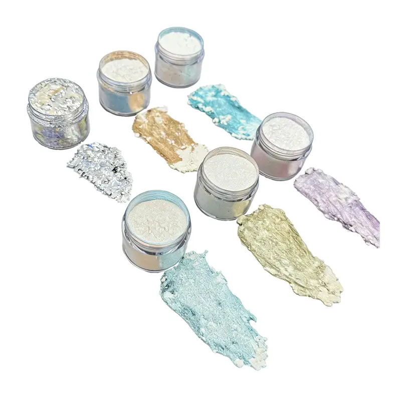 Sparkle Nail Polish အတွက် Silver Fantasy Transparent Chameleon Pigments